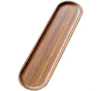 Minimalist Tea Tray in Walnut Wood for Chinese Tradition with Focus on Material Authenticity and Serving Practicality