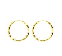 Minimalist Thin Endless Hoop Earrings Sterling Silver 925 Simple Small Cartilage Huggie Hoops Tragus Earring Ear Piercing Nose Rings Studs 14mm 16mm 18mm 20mm Fashion Jewelry for Women Men BFF, 16