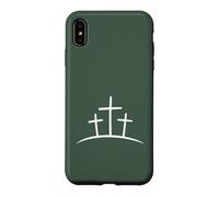 Minimalist Three Crosses Faith Graphic Case for iPhone XS Max