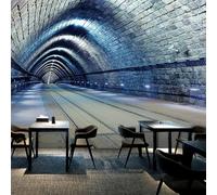 Minimalist Three Dimensional Tunnel Space Extension 3D Wallpaper Textured Silk Easy Install Living Room Sofa Bedroom Dining Room Home Decoration Wall-350cm×256cm