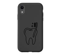 Minimalist Tooth and Brush Dental Office Profession Case for iPhone XR