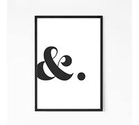 & Minimalist Type Poster, Fashion Print, Abstract Minimalist Wall Art For, Kitchen, Living Room, Bedroom, Home Decor, A3 or A4 Print Only, Unframed (A4)