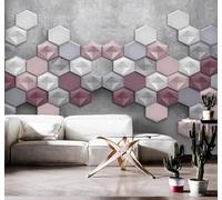 Minimalist Unique Three Dimensional Hexagon Geometric Shape 3D Wallpaper Easy Install Feature Office Living Room Sofa Bedroom TV Background Wall Decoration-300cm×210cm