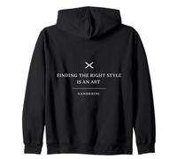 Minimalist unisex - Finding the Right Style Is an Art Zip Hoodie