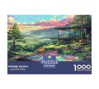 Minimalist Villa Puzzles 1000 Pieces for Adults,building Jigsaw Puzzle Challenging Game for The Whole for Women, Gifts for Men 38x26cm/1000pcs