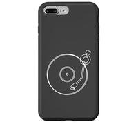 Minimalist Vinyl Record Player Tone Arm - Anthracite Case for iPhone 7 Plus/8 Plus