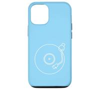 Minimalist Vinyl Record Player Tone Arm - Blue Case for iPhone 12/12 Pro