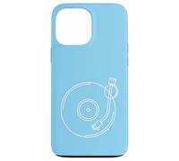 Minimalist Vinyl Record Player Tone Arm - Blue Case for iPhone 13 Pro Max