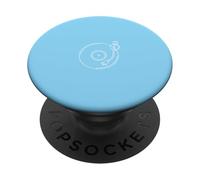 Minimalist Vinyl Record Player Tone Arm - Blue PopSockets Adhesive PopGrip