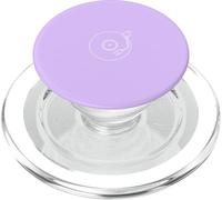 Minimalist Vinyl Record Player Tone Arm - Lilac PopSockets PopGrip for MagSafe
