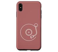 Minimalist Vinyl Record Player Tone Arm - Rose Case for iPhone XS Max