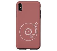 Minimalist Vinyl Record Player Tone Arm - Rose Case for iPhone XS Max