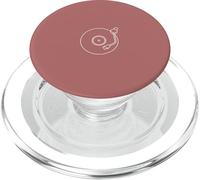 Minimalist Vinyl Record Player Tone Arm - Rose PopSockets PopGrip for MagSafe