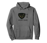 Minimalist Wabi Sabi Japanese Kintsugi Bowl Zen Imperfection Pullover Hoodie