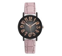Minimalist Watch, Korean Style Watch, Casual Ladies Watch, Large Dial Watch, Second Hand Watch, Arabic Numerals Watch, Dress Watches Ladies, Small Wrists Watch, Leather Band Watch for Teen Girls Women