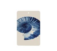 Minimalist Watercolor Blue Shell Car Air Fresheners 4 Pcs Hanging Scented Cards Fragrance Scented Cards For Car Aromatherapy Tablets