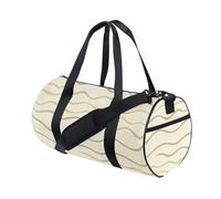 Minimalist Wave Lines Beige Large Bag Large Carry On Bag Trekking Multifunctional