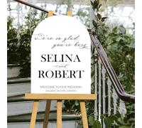 Minimalist Wedding Arch Welcome Sign, A1, A2, A3 or A4, Welcome Board, Classy Elegant Wedding, Large Printed Sign, Modern Calligraphy Sign