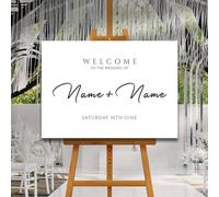 Minimalist Wedding Welcome Sign, A1, A2, A3 or A4, Simple Modern Welcome Sign, Wedding Welcome Sign, Large Printed Welcome Sign, Calligraphy