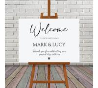 Minimalist Wedding Welcome Sign, A1, A2, A3 or A4, Simplistic Welcome Sign, Wedding Sign, Large Printed Welcome Sign, Modern Calligraphy