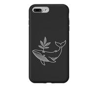 Minimalist Whale Plant Botanical Line Art Case for iPhone 7 Plus/8 Plus