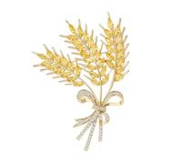Minimalist Wheat Lapel Brooch Unique Trendy Pin Sparkling For Women's Suit Or Sweater Pin Jewelry