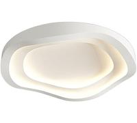 Minimalist White LED Flush Mount Ceiling Lamp - Dimmable, Perfect for Living Room, Bedroom, Dining Room, Kitchen, Hallway, Restaurant, Loft, Cafe, Pendant Lighting
