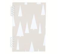 Minimalist White Tree Notebook A5, Beige Tree Notebooks, Lined Paper Cute Notebooks 120Pages/60Sheets, Exercise Books for Meeting, Work Books for Dairy, University Stationery Women Man