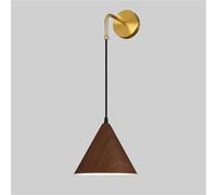 Minimalist Wood Grain E27 Wall Light, Water Transfer Printed Metal Lamp, Stylish Interior Lighting for Bedroom, Modern Home Decor, Sleek Design & Warm Ambiance