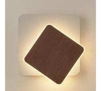 Minimalist Wood Grain Wall Sconce - Postmodernism 4000K Wall Mounted Light, Simple Vanity Light for Bedroom Corridor Bar Restaurant