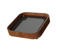 Minimalist Wooden Heat Dissipation Riser Anti Dust Filter Wood Aesthetic Non-Slip Protection Stand for Power Buttons