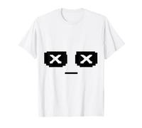 Minimalist X Eyes Face Abstract Retro Expression Graphic T-Shirt