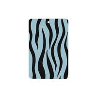 Minimalist Zebra Stripes Blue Car Air Fresheners 4 Pcs Hanging Scented Cards Fragrance Scented Cards For Car Aromatherapy Tablets