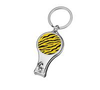 Minimalist Zebra Stripes Lemon Yellow Nail Clippers Toenail Clipper Cutters Professional Nail Trimmer Nail Cuticle Cutter for Women Men