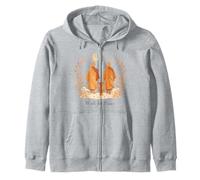 Minimalist Zen Art Walk for Peace Monks with Aloka Dog Zip Hoodie