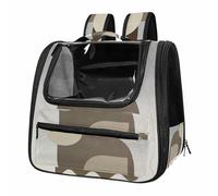 MinimalistCatArt Pet Backpack Carrier, Breathable Mesh Bag for Small Dogs & Cats Outdoor Use