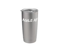 Minimalistic Aesthetic Agile AF Funny Stainless Steel Insulated Tumbler