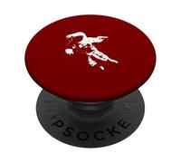 Minimalistic Astronaut Moon Crescent Illustration PopSockets Adhesive PopGrip