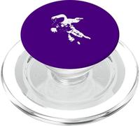Minimalistic Astronaut Moon Crescent Illustration PopSockets PopGrip for MagSafe