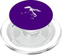 Minimalistic Astronaut Moon Crescent Illustration PopSockets PopGrip for MagSafe