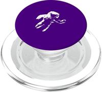 Minimalistic Astronaut Moon Crescent Illustration PopSockets PopGrip for MagSafe