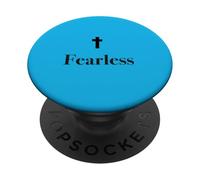 Minimalistic Fearless Christian Cross PopSockets Adhesive PopGrip