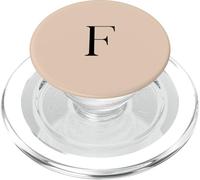 Minimalistic Letter F Monogram Minimalist Serif Initial PopSockets PopGrip for MagSafe