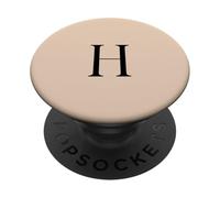 Minimalistic Letter H Monogram Minimalist Serif Initial PopSockets Adhesive PopGrip