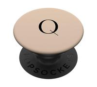 Minimalistic Letter Q Monogram Minimalist Serif Initial PopSockets Adhesive PopGrip