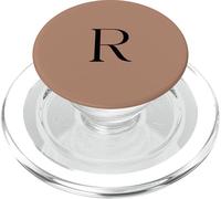 Minimalistic Letter R Monogram Minimalist Initial PopSockets PopGrip for MagSafe