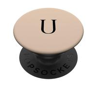 Minimalistic Letter U Monogram Minimalist Serif Initial PopSockets Adhesive PopGrip