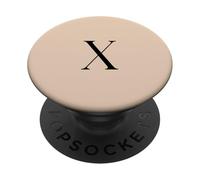 Minimalistic Letter X Monogram Minimalist Serif Initial PopSockets Adhesive PopGrip