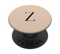 Minimalistic Letter Z Monogram Minimalist Serif Initial PopSockets Adhesive PopGrip