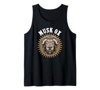 Minimalistic Musk Ox - Musk Ox Muskox Tank Top